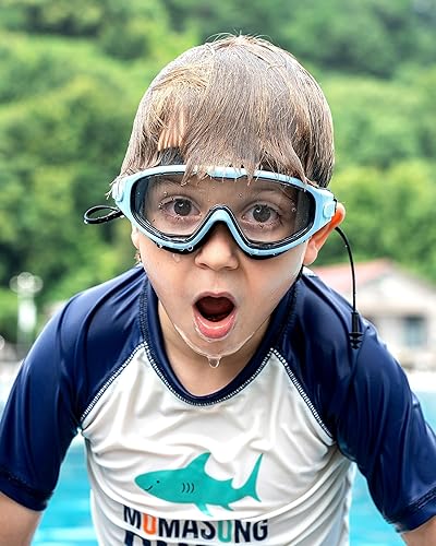 Miniatura 2 de Swim Goggle Kids,Leak-Proof,Anti-Fog Pool Glasses,Wide View Swimming Goggles for 3-14,With Ear Plugs and Nose Clip