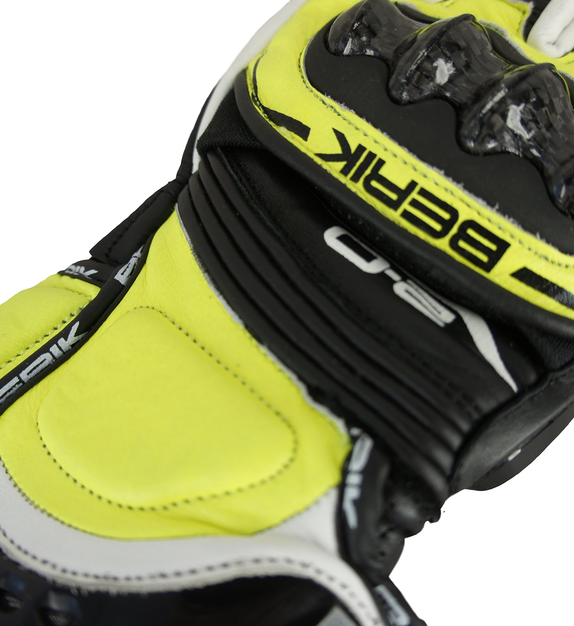 Amazon.co.jp: BERIK RACING GLOVE グローブ G-10579-BK YELLOW