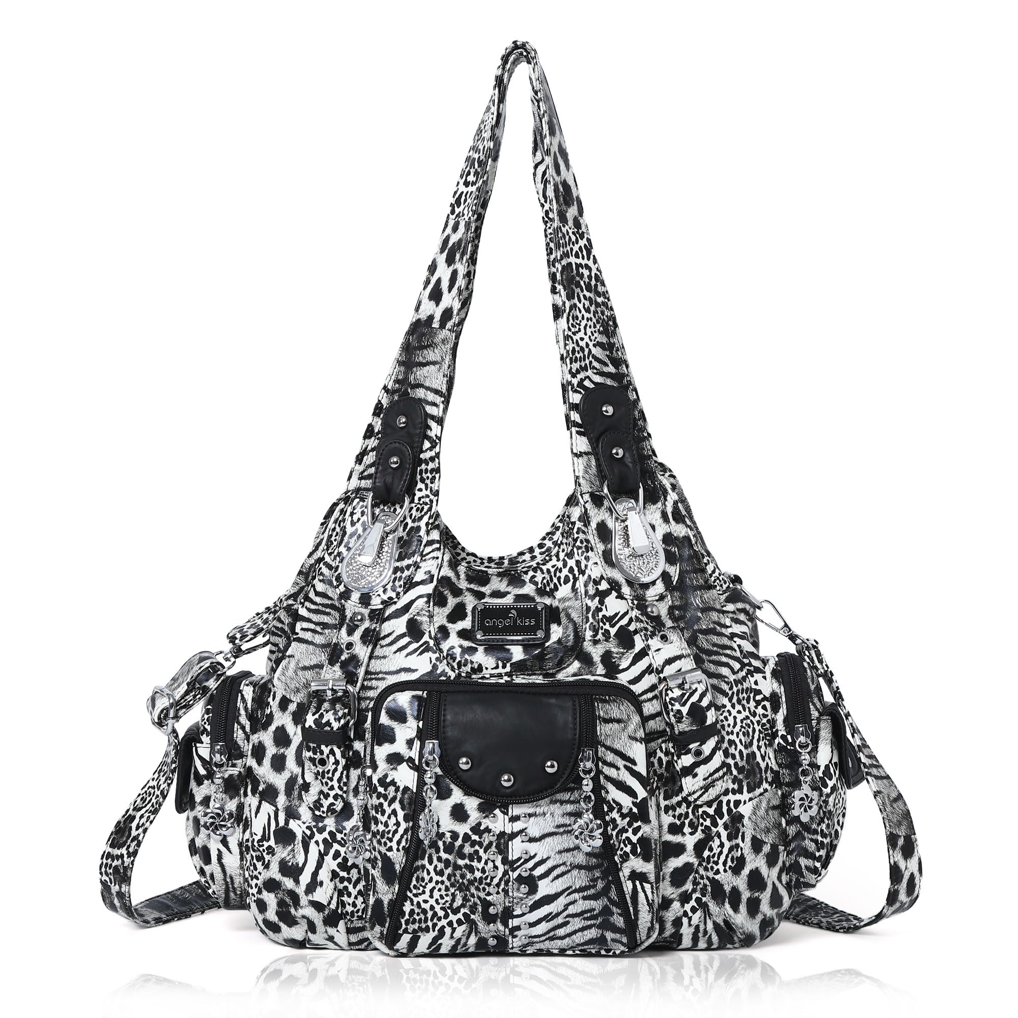Angel Kiss Purses for Women Soft PU Leather Large Hobo Bags for Women Shoulder Bag