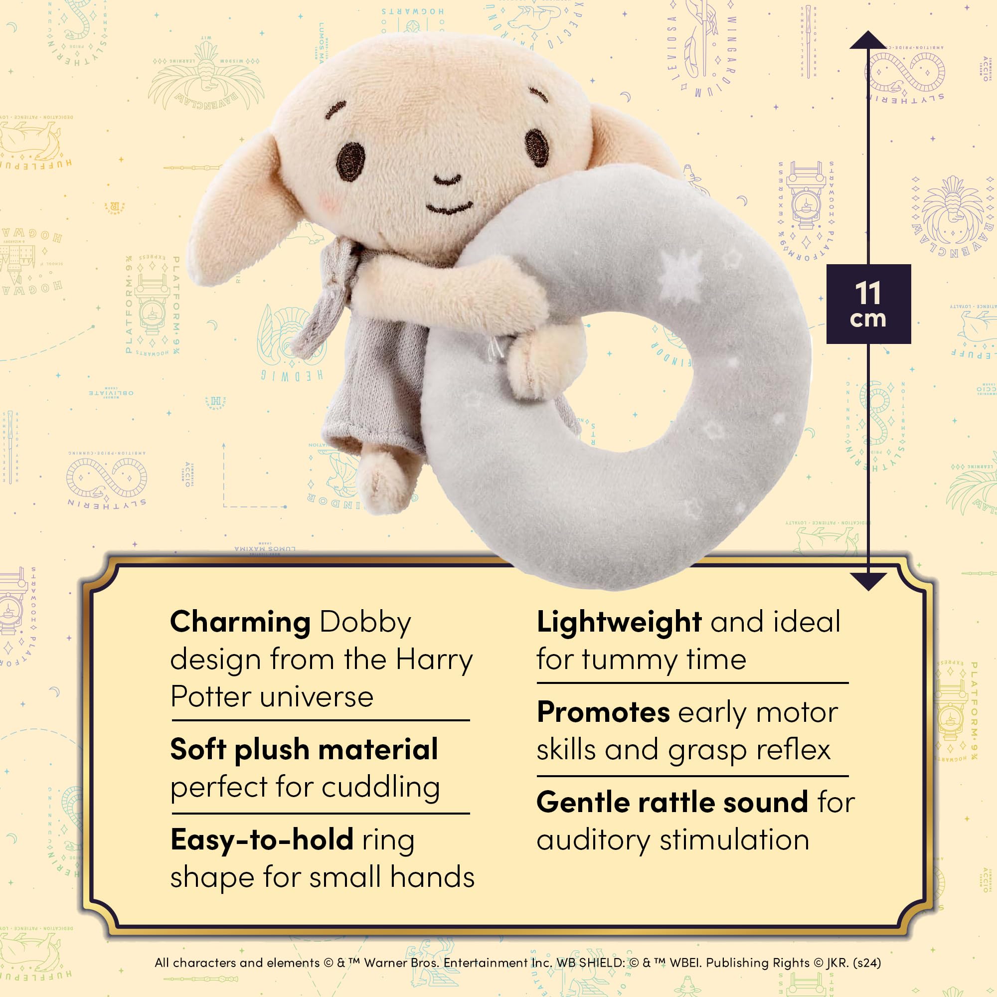 Sonajero De Peluche Hedwig De Harry Potter Para Bebés, Juguete Sensorial Suave Desde El Nacimiento, Ideal Para Regalar