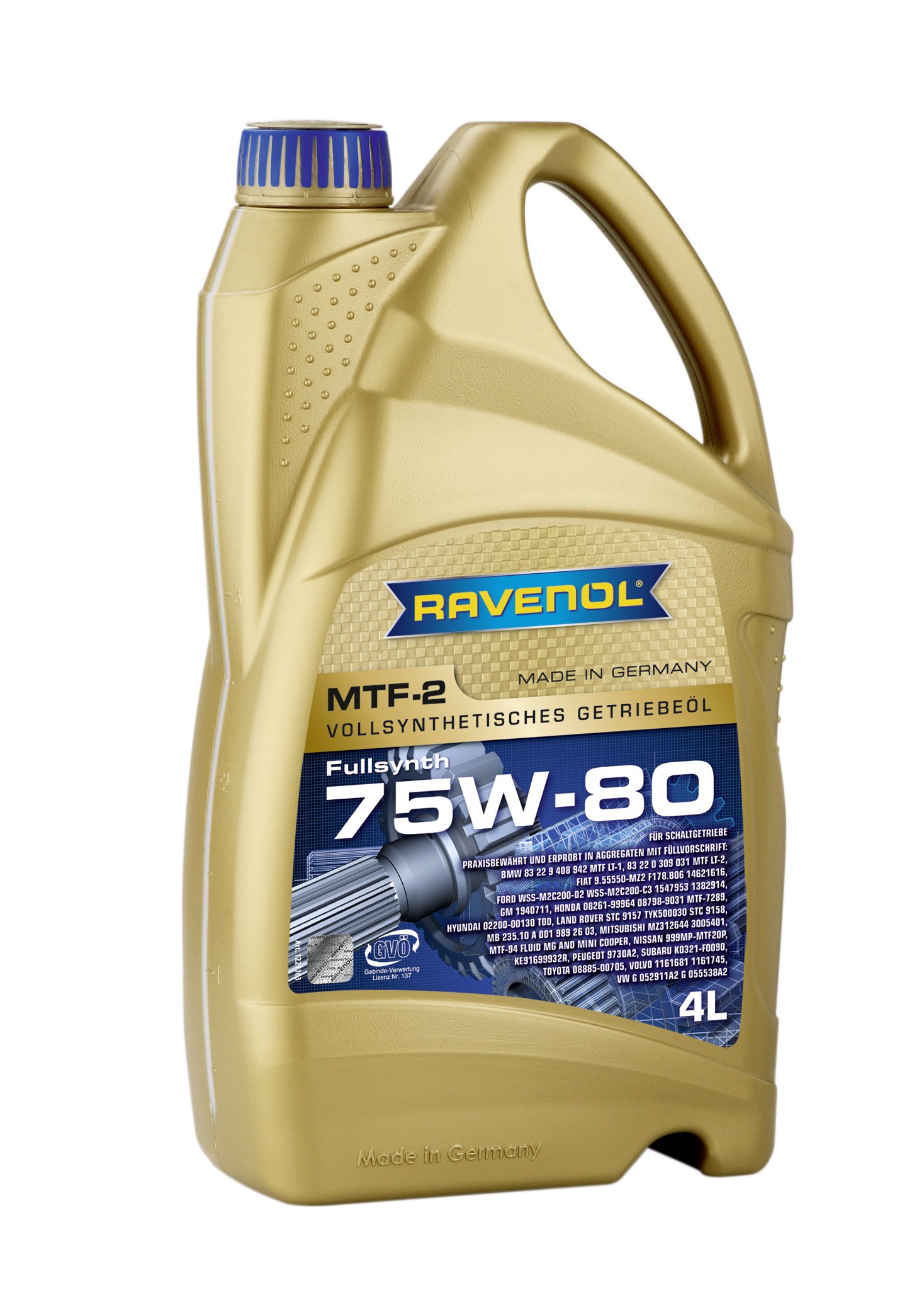 Ravenol MTF de 2 SAE 75 W de 80/getriebeöl vollsynthetisch, 4 L
