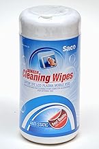 Saco Wet Cleaning Wipes to Clean Smart Phones Screen, Office Glass Furniture and desks, Lens Cleaner for Spectacles, Camera and Projector Lens and Scanner Glass(Pack of 100)