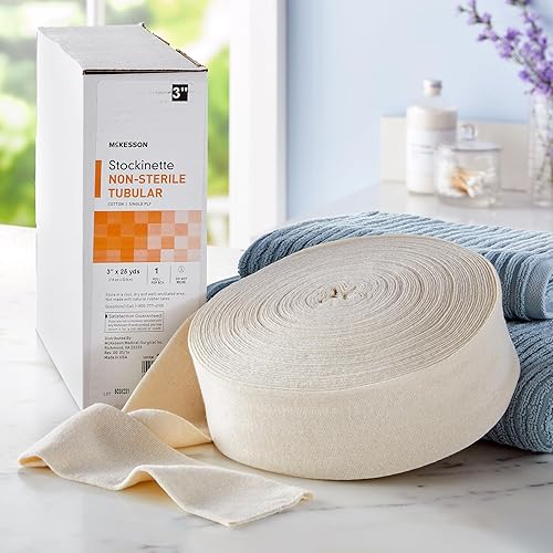 Miniatura 8 de McKesson Stockinette, no estéril, algodón, tubular, 3 in x 25 yardas, 1 unidad, 1 paquete