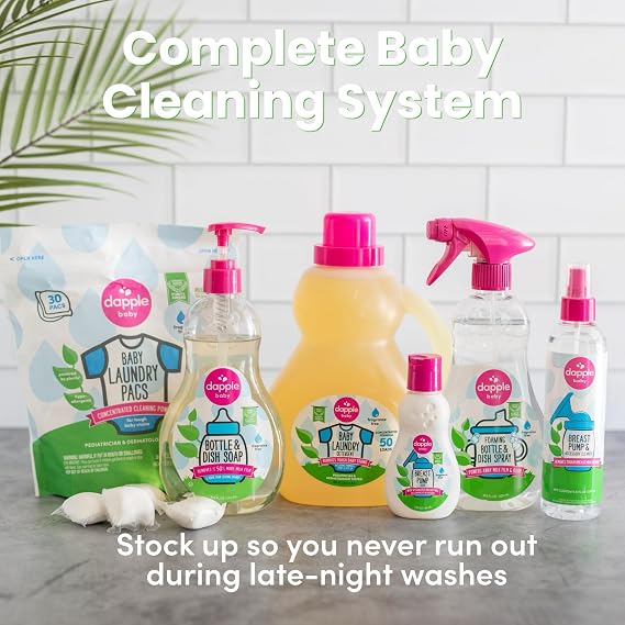 Dapple baby All Purpose Wipes, Hypoallergenic & Powered by Plants Cleaning Wipes, Hint of Lavender, 30 Count (Pack of 1)