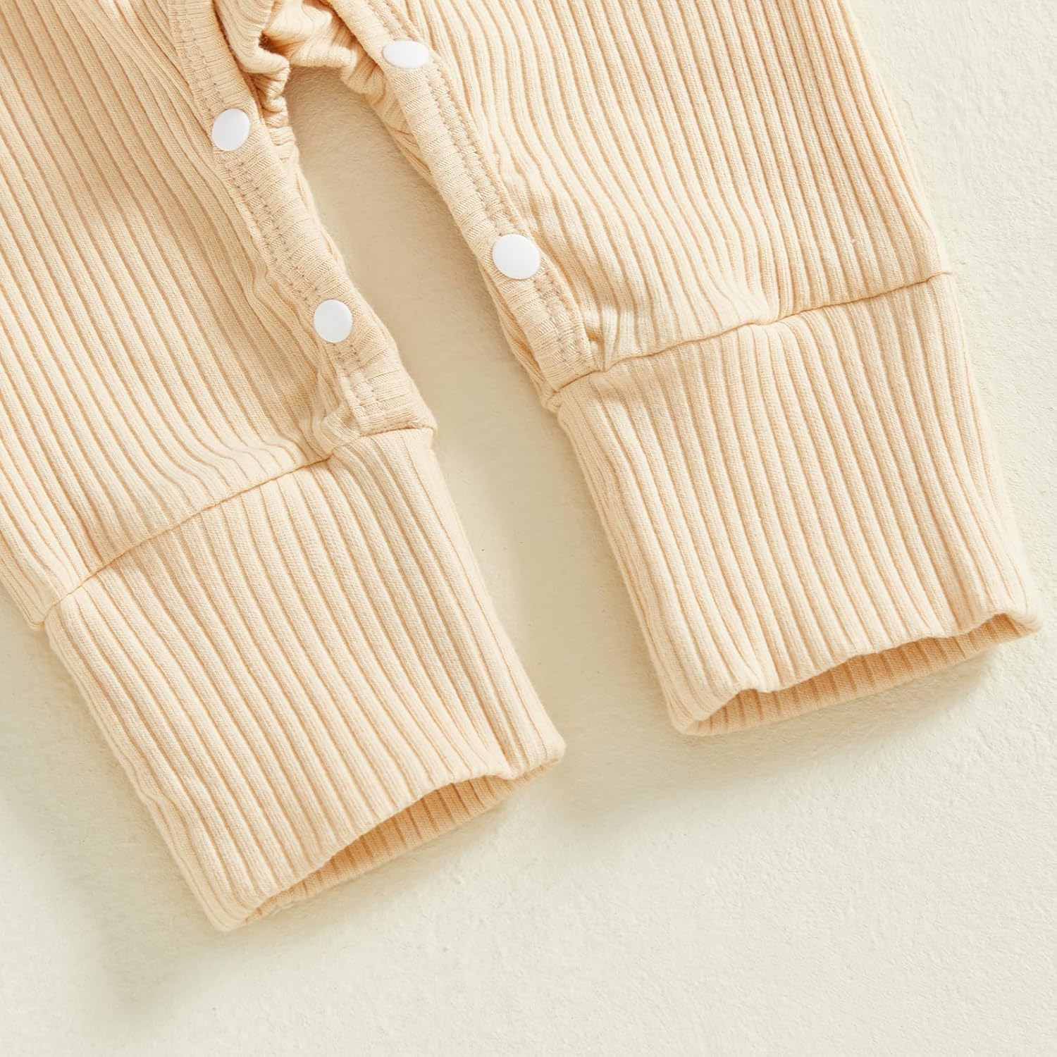 Twice The Love Half The Sleep Newborn Baby Girl Boy Twins Matching Outfits Fall Mitten Cuffs Knitted Jumpsuit Romper - Image 5