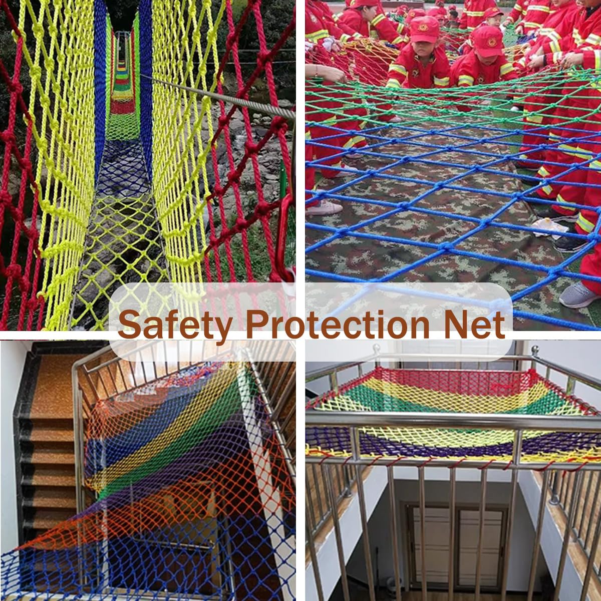 Rete protettiva di sicurezza per animali domestici e bambini, altalena, casetta sull'albero, finestre/balcone/ringhiera per scale, parchi giochi all'aperto, arrampicata, anti-caduta, reti