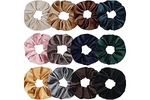 12 Pcs Velvet Hair Scrunchies