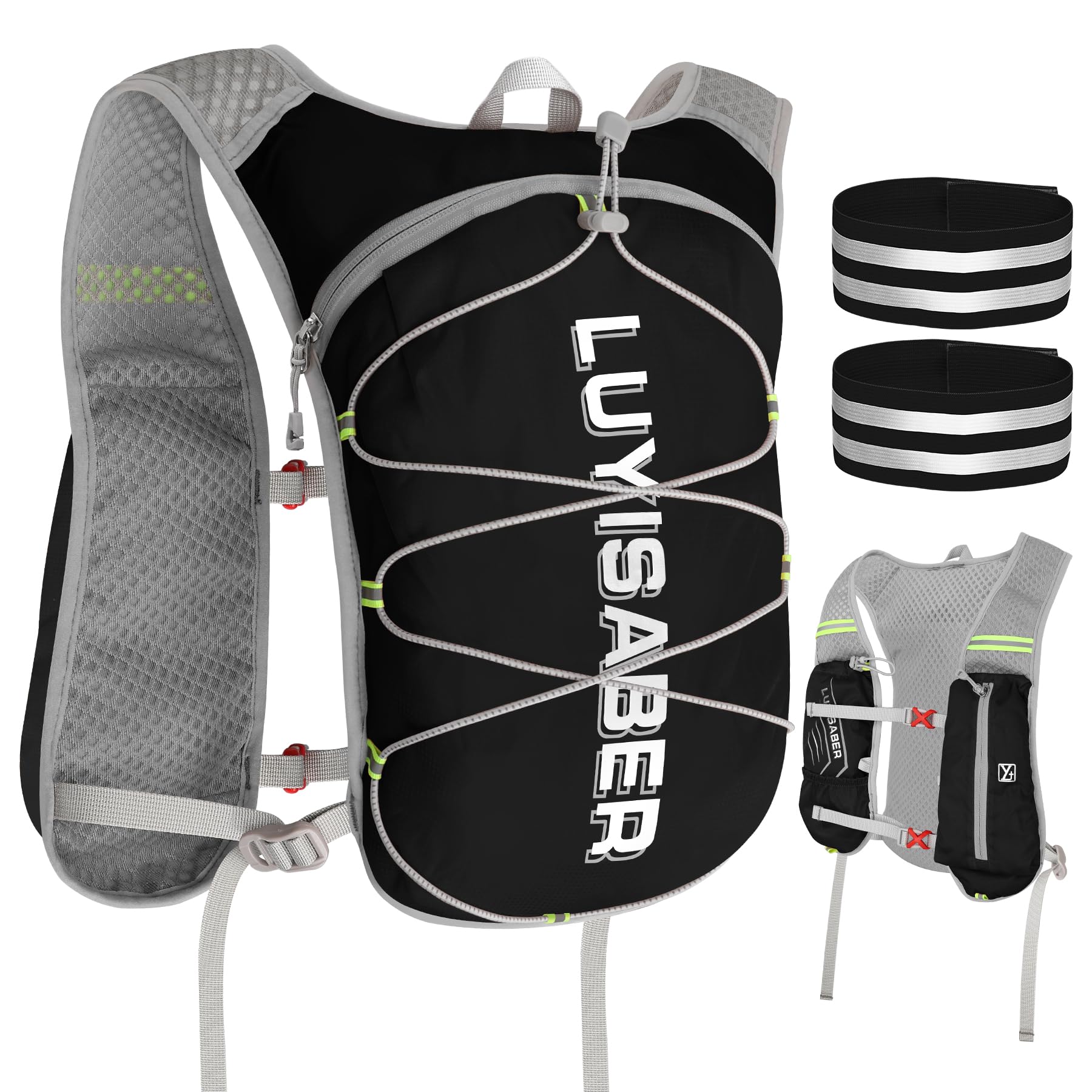 Desoto Hydration Pack Backpack, Lightweight Running & Cycling Vest for Hiking, Climbing & Camping