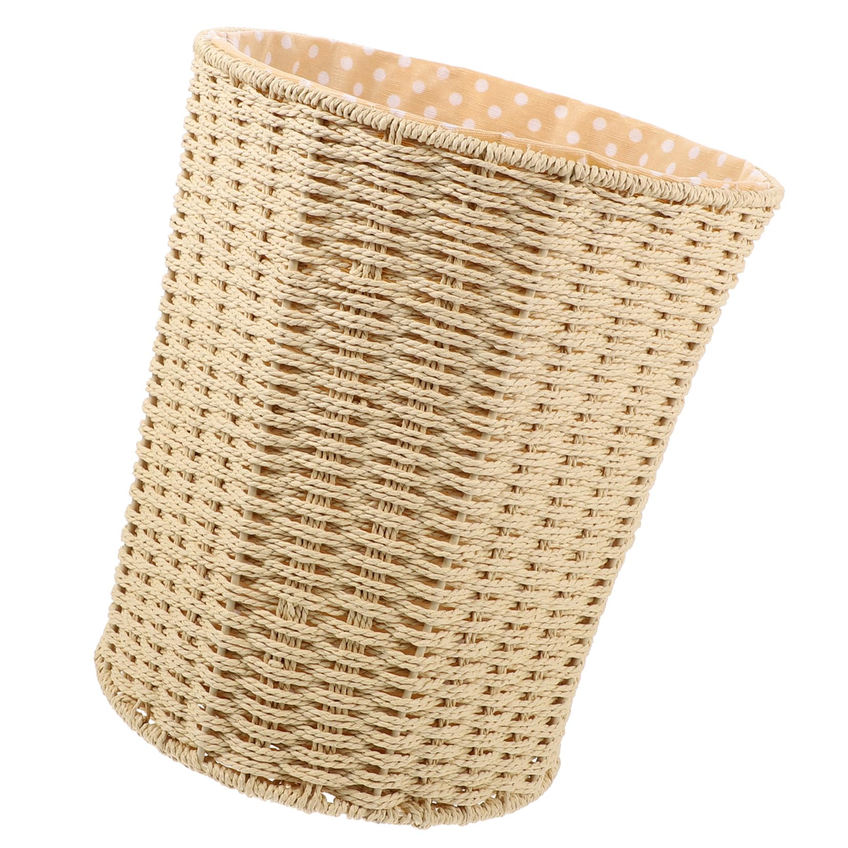 Geflochtener Mülleimer aus Rattan, Beige, Leicht und Stabil | Küchenkorb, Papierkorb für Zuhause, Schlichte Form, Wirtschaftlich und Praktisch Zufälliger Stil