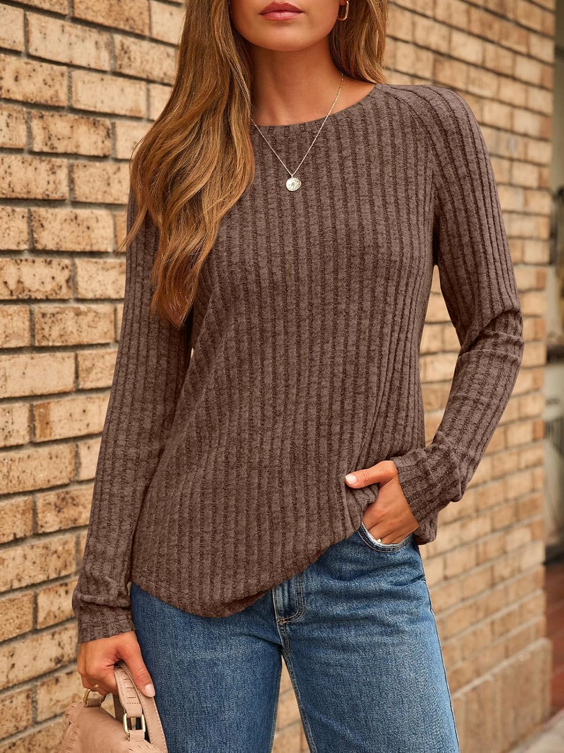 AUTOMET Womens Long Sleeve Shirts Fall Fashion Tops 2026 Blouses Dressy Sweaters Tunic Winter Clothes Casual Outfits - Image 2