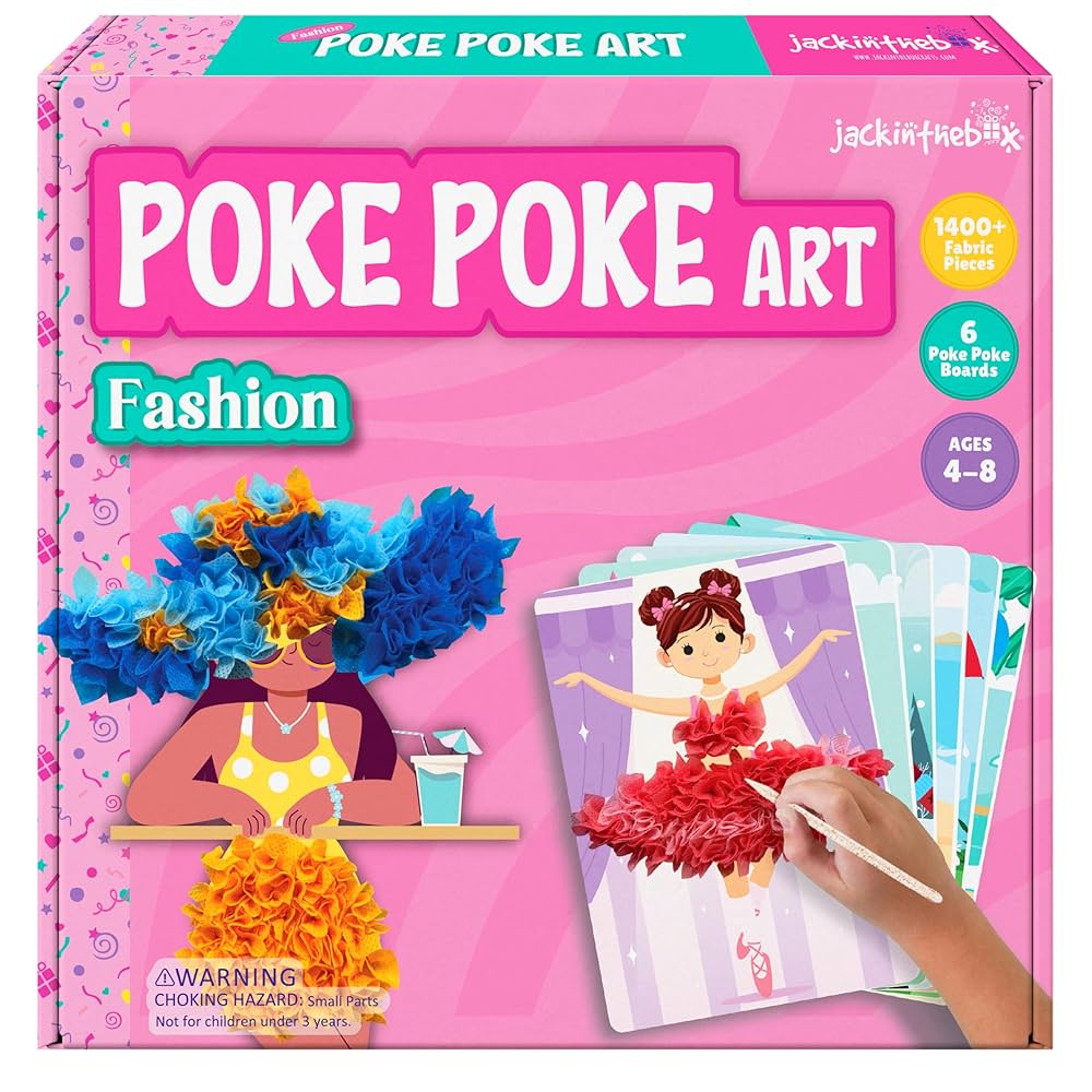 Arts And Crafts For Kids 4-6 JRD&BS WINL Poke- In Art Kit For Kids Toys For Children Fun Creative Poke-in Art For Boys