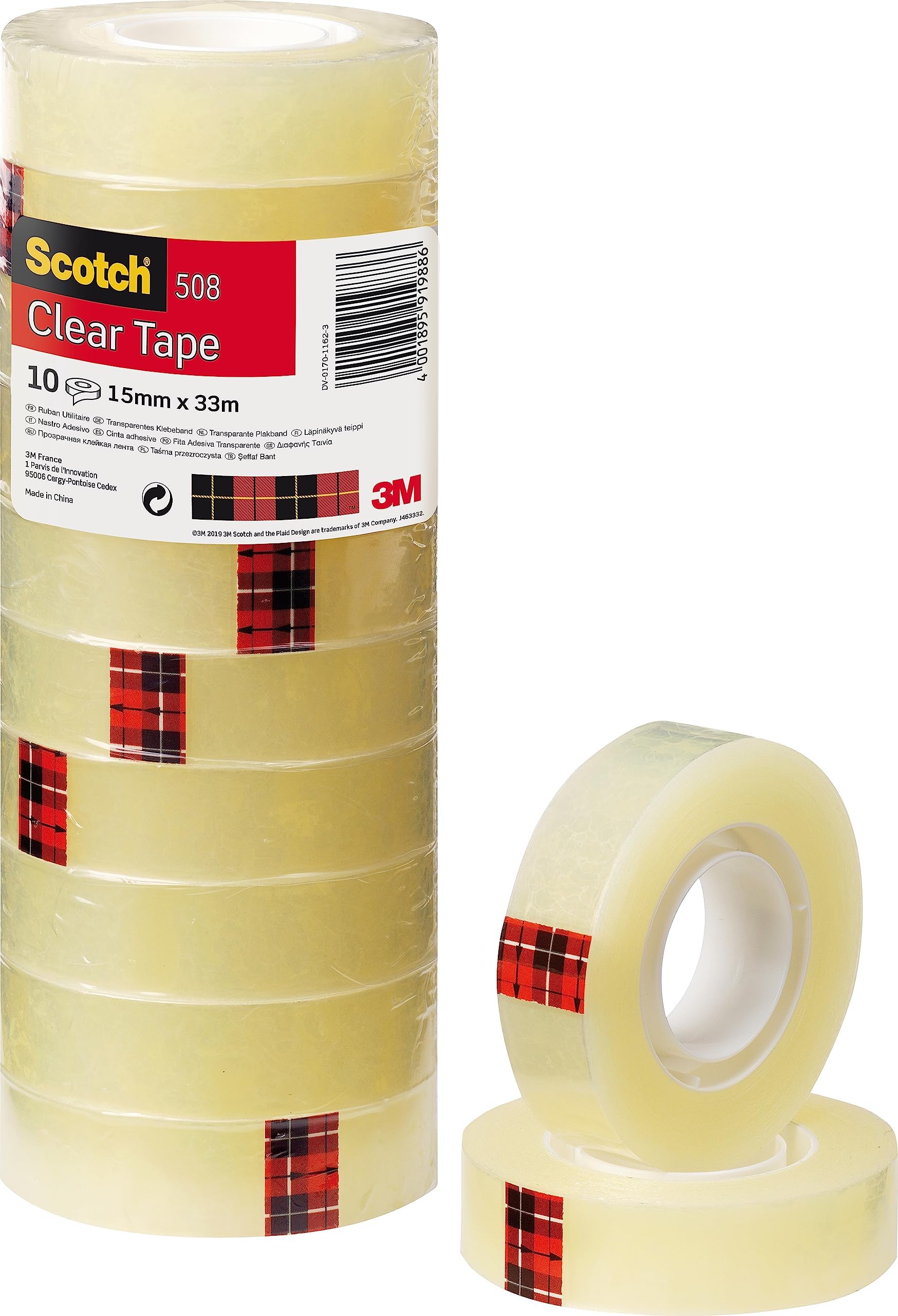 Nastro Adesivo Scotch Trasparente 15mm X 10m - Acrilico Per Uso Generico - Foto 4