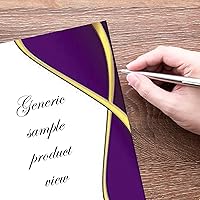 Vista 3 de Spirit Border - Membrete láser y de inyección de tinta, papel de borde certificado (100 certificados, moradodorado)