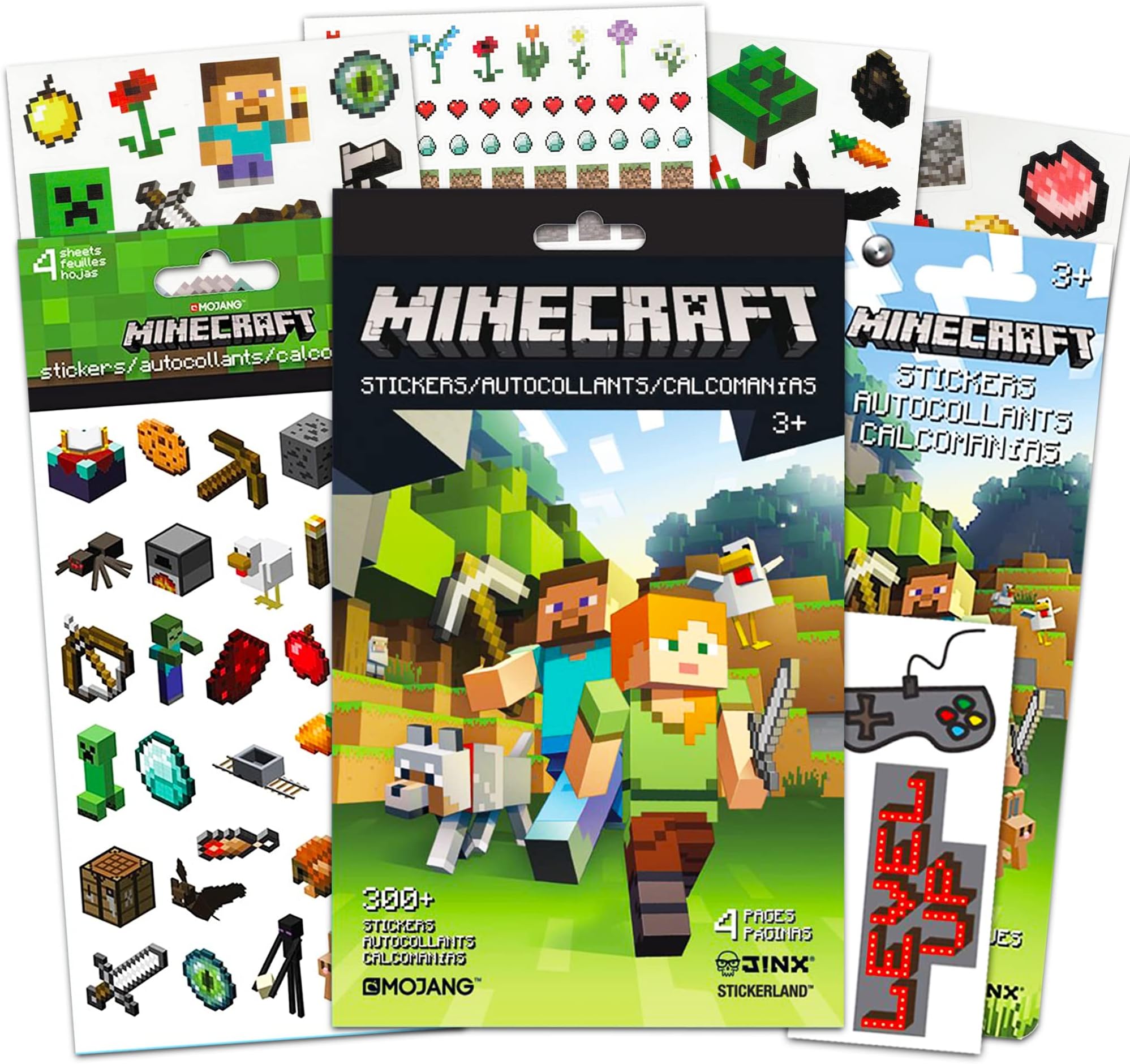 Amazon.com: Minecraft Stickers Party Favors Ultimate Set - Bundle ...