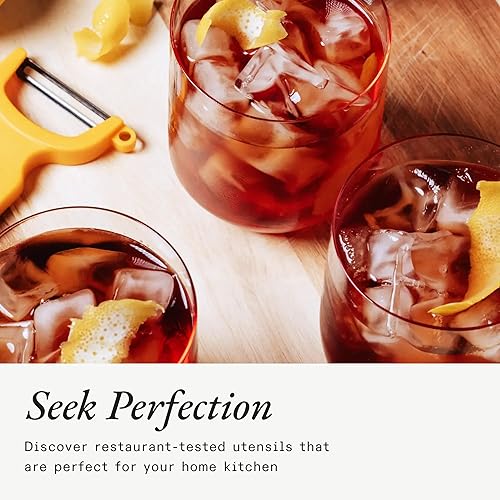 Miniatura 6 de Made In Utensilios de cocina - Vasos para beber - 15 oz - Juego de 4 - Vidrio cristalino hecho en Italia - Hecho a mano en Italia