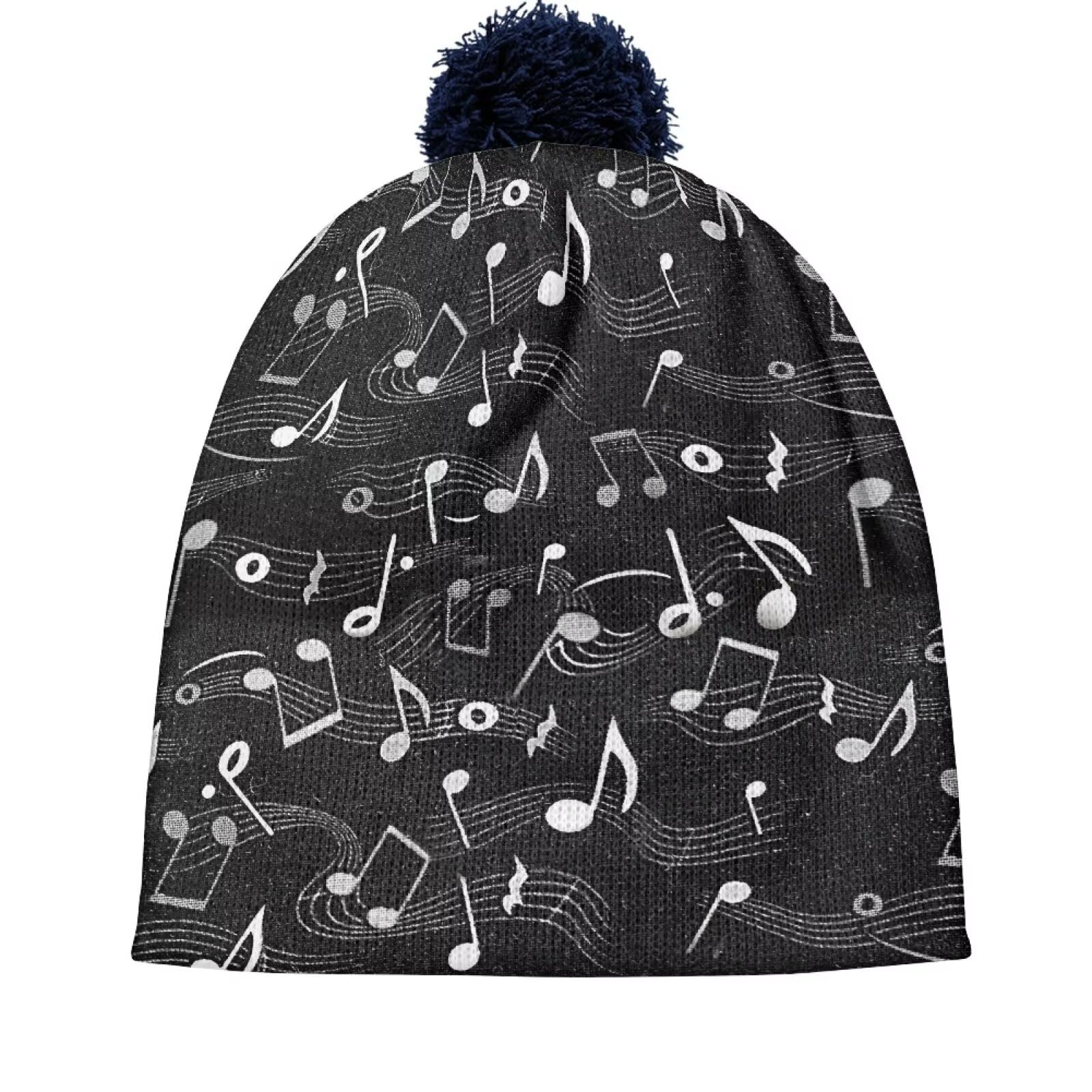 Gorro de invierno para hombre y mujer, gorro de punto con pompón, suave, térmico, con puño, para clima frío al aire libre
