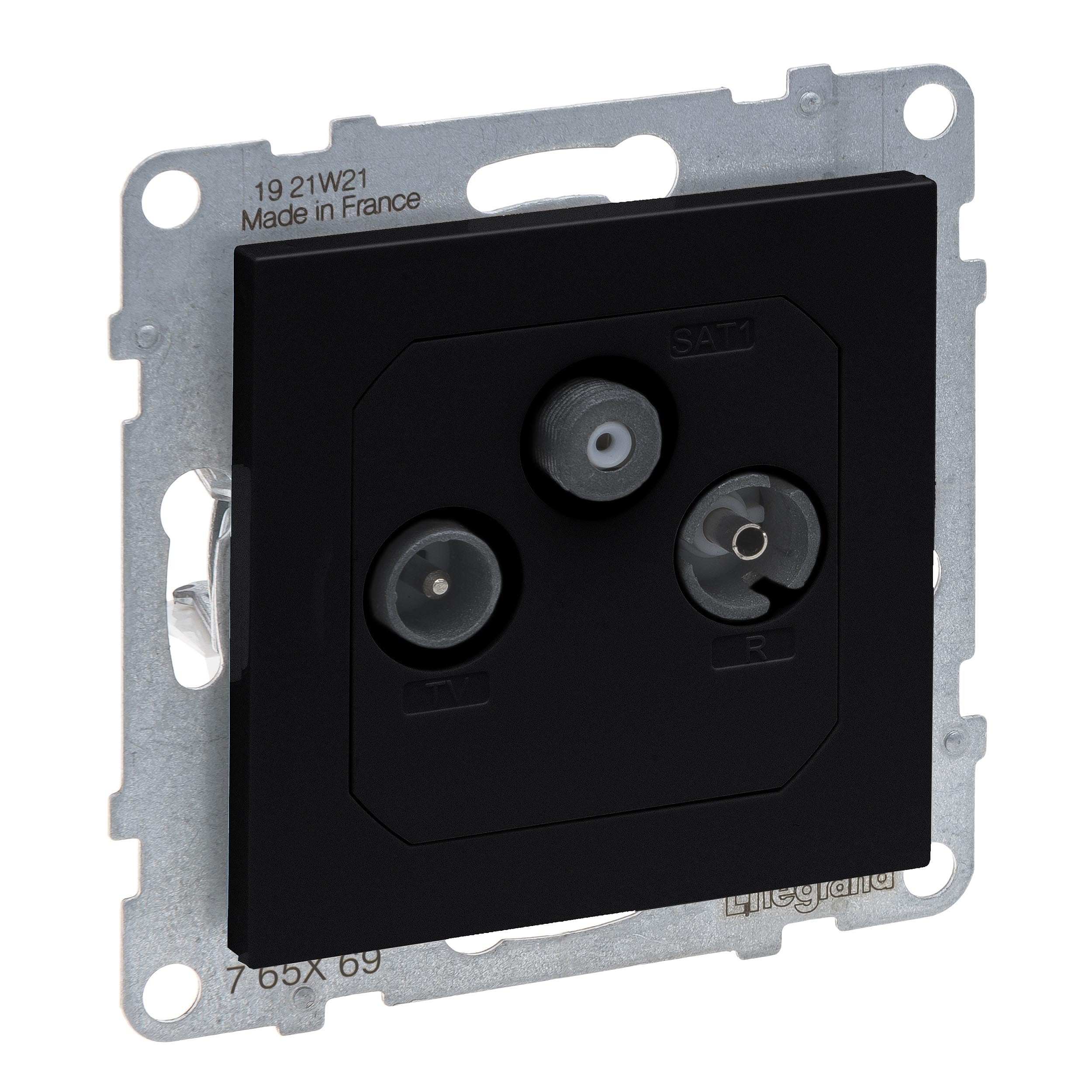 LEGRAND, Seano 765369 End Socket TV-R-SAT HD-TV Connection Loss 10 dB Painted Black