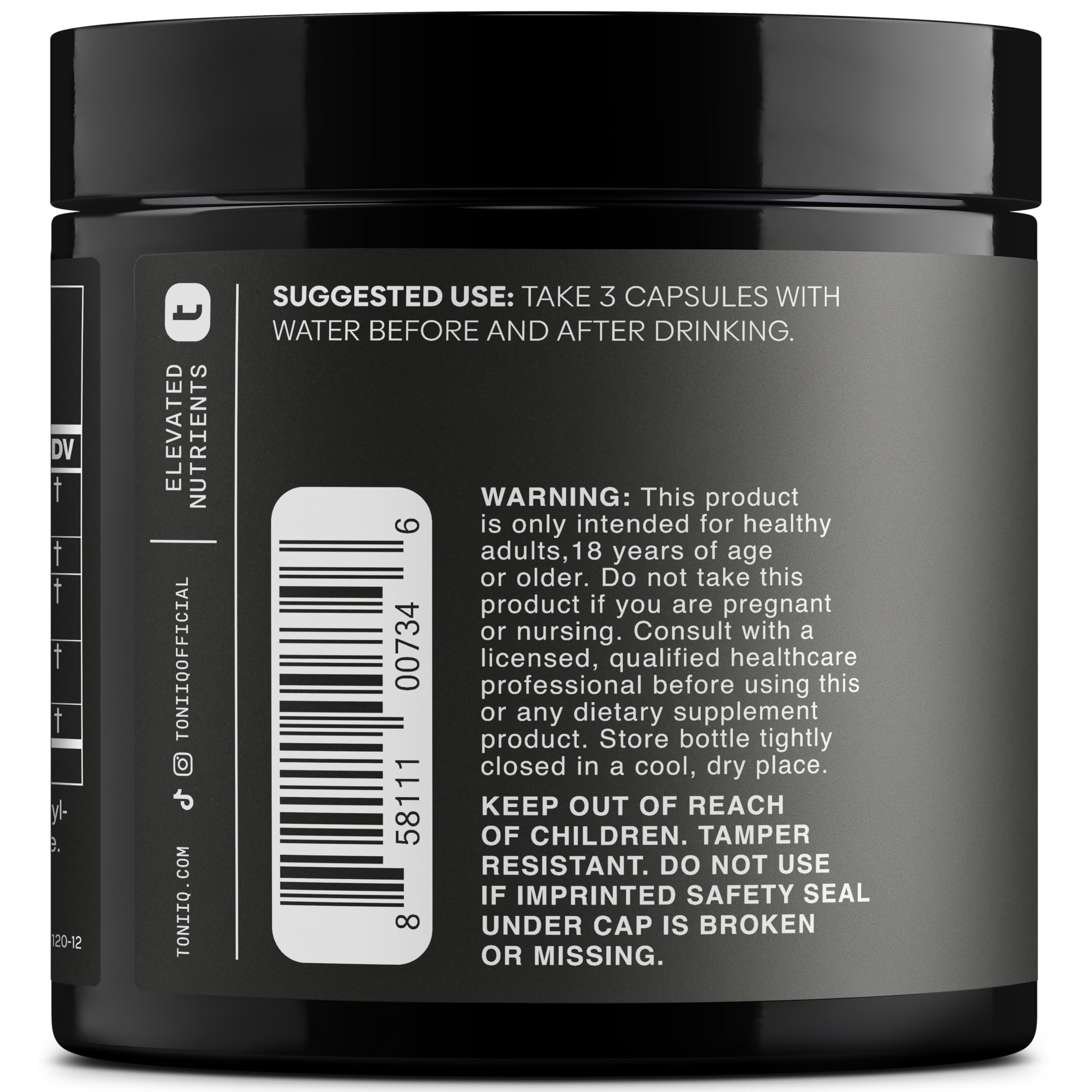 Toniiq Ease with DHM – Full Liver Support for a Night Out – 120 Capsules — Amazon image 3