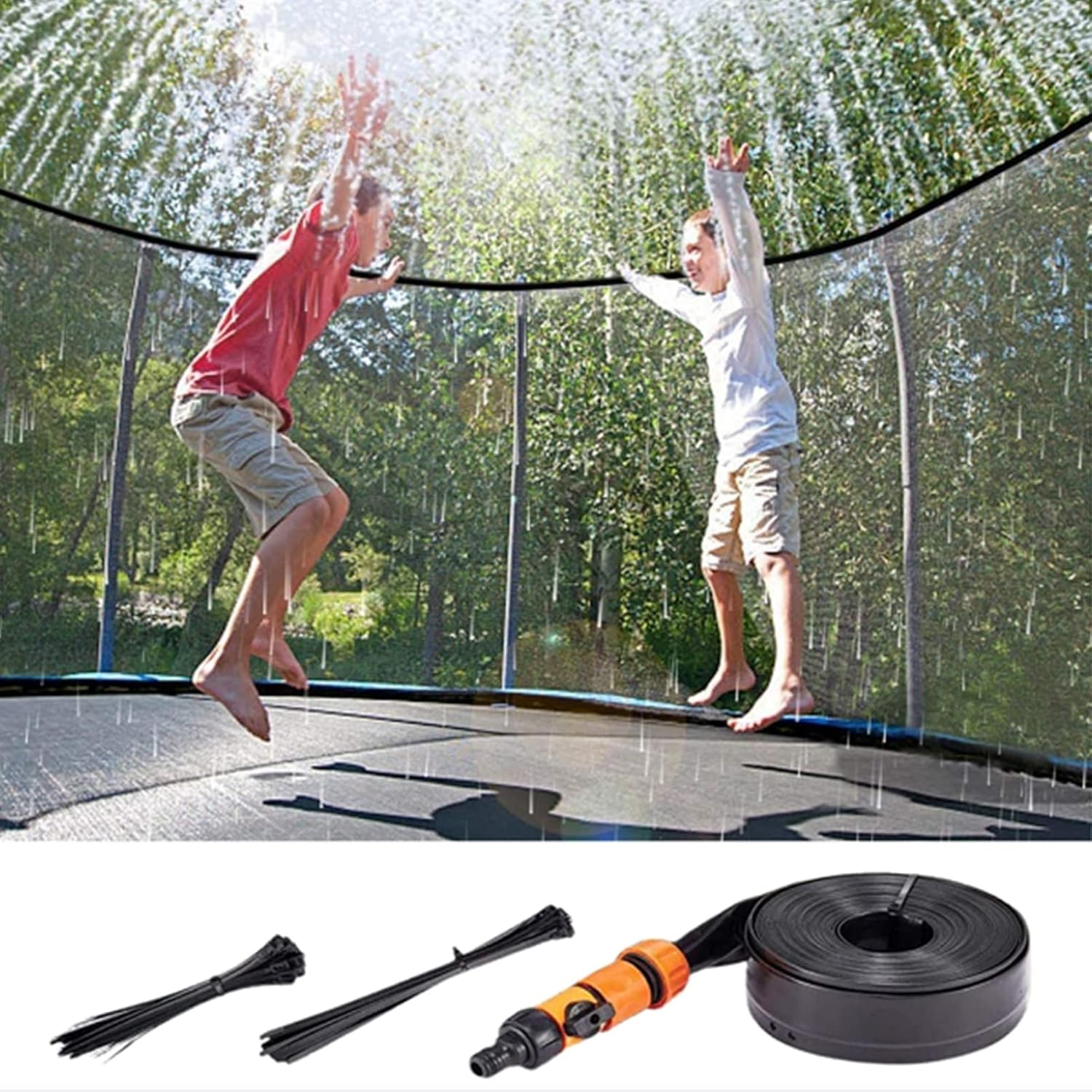 KUMADAI Trampoline Sprinkler for 8Ft,10Ft,12Ft,13FT,14Ft