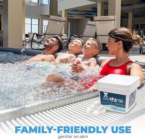 Miniatura 5 de Xtremeclear - Tabletas de bromo para spa y bañera de hidromasaje, botella de 5 libras, tabletas de 1 pulgada, certificado NSFANSI 60, desinfectante