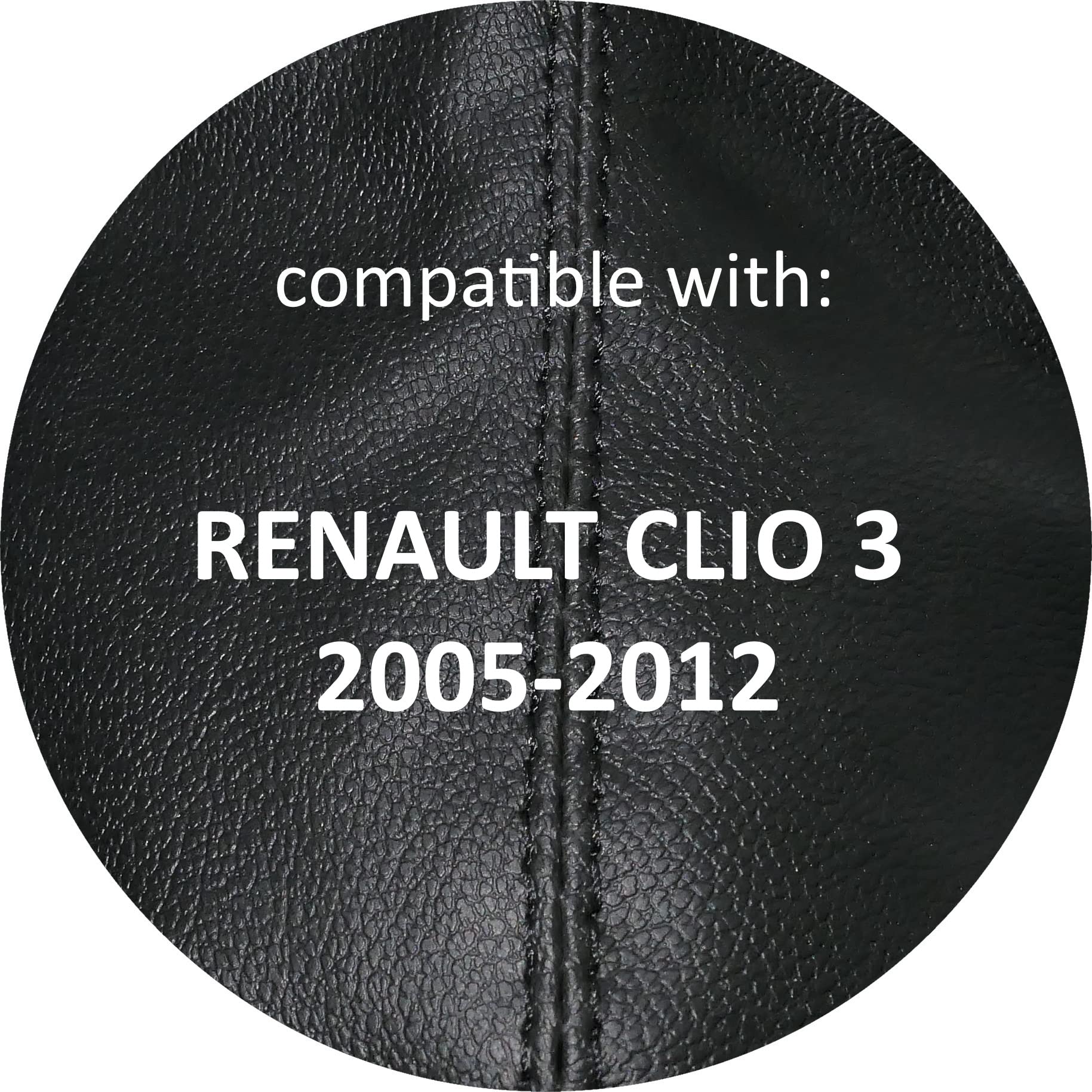 Soufflet De Levier De Vitesse Pour Renault Clio 3 (2005-2012) - Cuir Synthétique Noir - Améliore L Soufflet De Levier De Vitesse Pour Renault Clio 3 (2005-2012) - Cuir Synthétique Noir - Améliore L