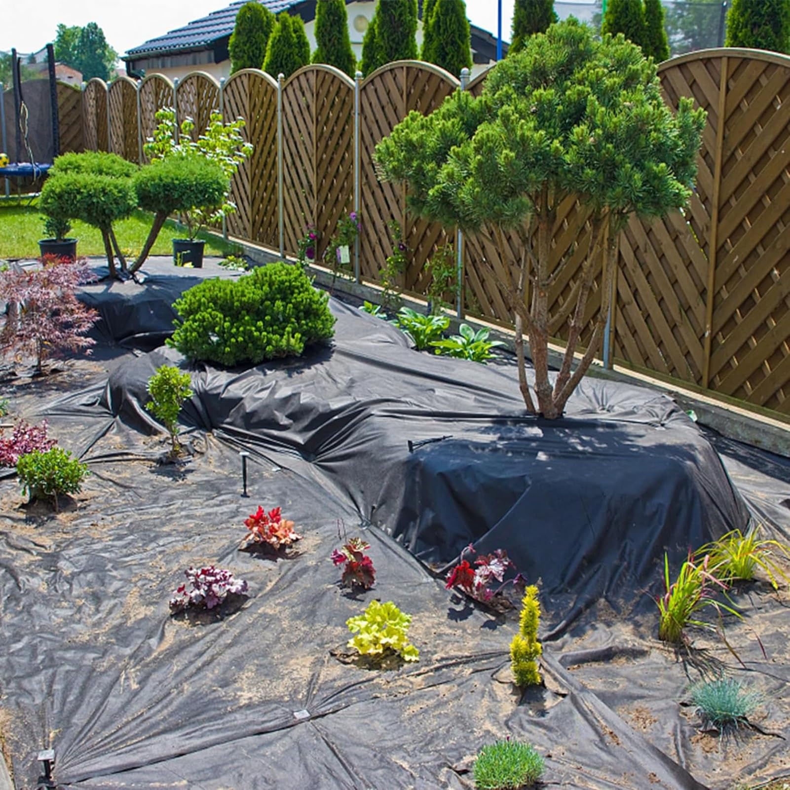 Telo per Laghetto Il Rivestimento per Laghetto da Esterno 6 Milioni È Facile Tagliare, Misura 5-600 Metri Quadrati, Utilizzato per Cascate, Aiuole Giardino, Acquacoltura(5X25M/16.4X82FT)