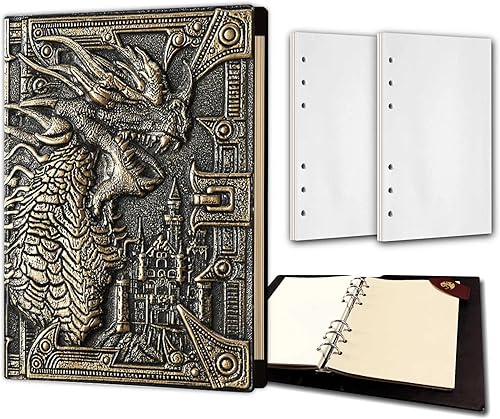 Cuaderno de escritura en relieve 3D para hombres, regalo para el día del padre, regalo de cumpleaños, mazmorras y dragones, GM y jugador, accesorios