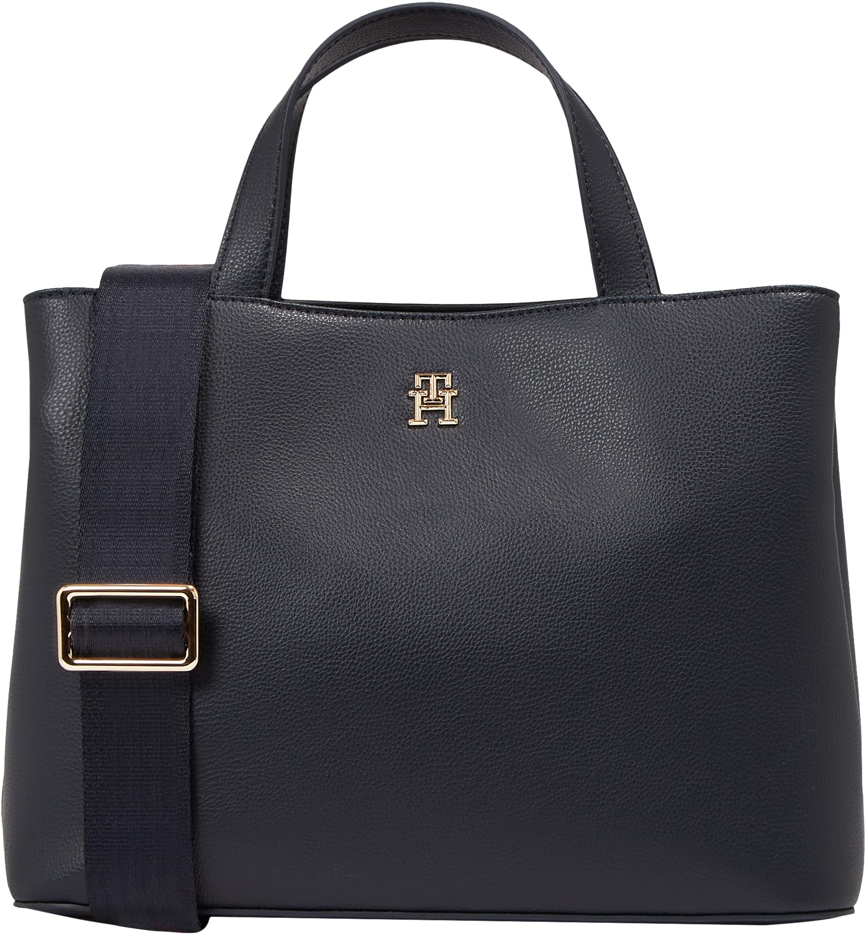 Tommy Hilfiger TH Essential SC Satchel Corp AW0AW16075, Bolsos Bandolera para Mujer, Azul (Space Blue), OS