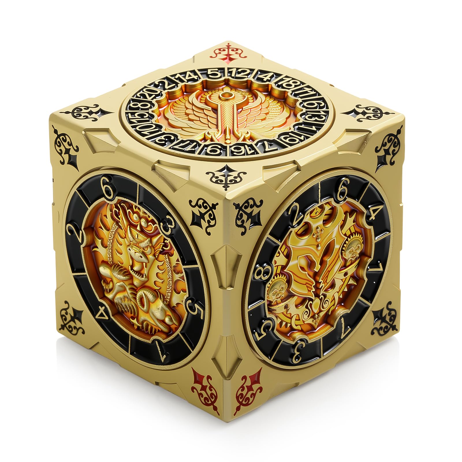 DNDND Luxury Gold Multi-Functional Spinner DND Dice