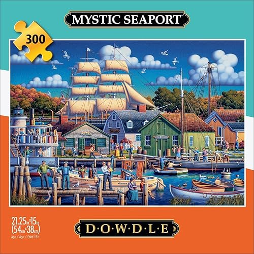 Miniatura 3 de Buffalo Games - Dowdle - Mystic Seaport - Rompecabezas de 300 piezas grandes para adultos rompecabezas desafiante perfecto para noches de juego -