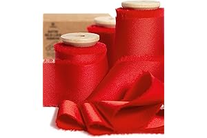 Vitalizart Red Holiday Ribbon 1-1/2 inch x 15 Yard Christmas Ribbon