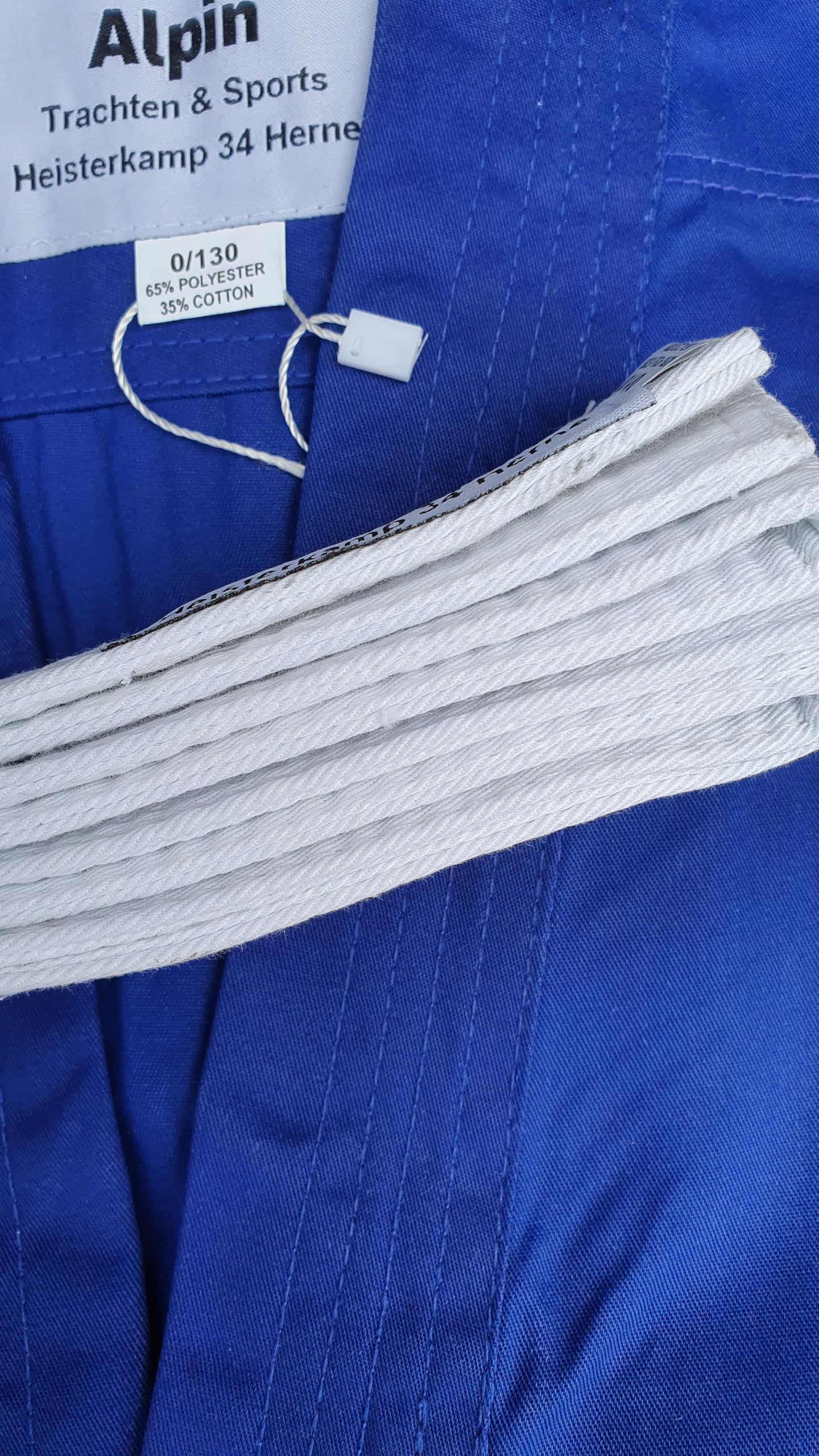 Judoanzug Judo Anzug Blau mit Weißen Gürtel 110-200 - BLU