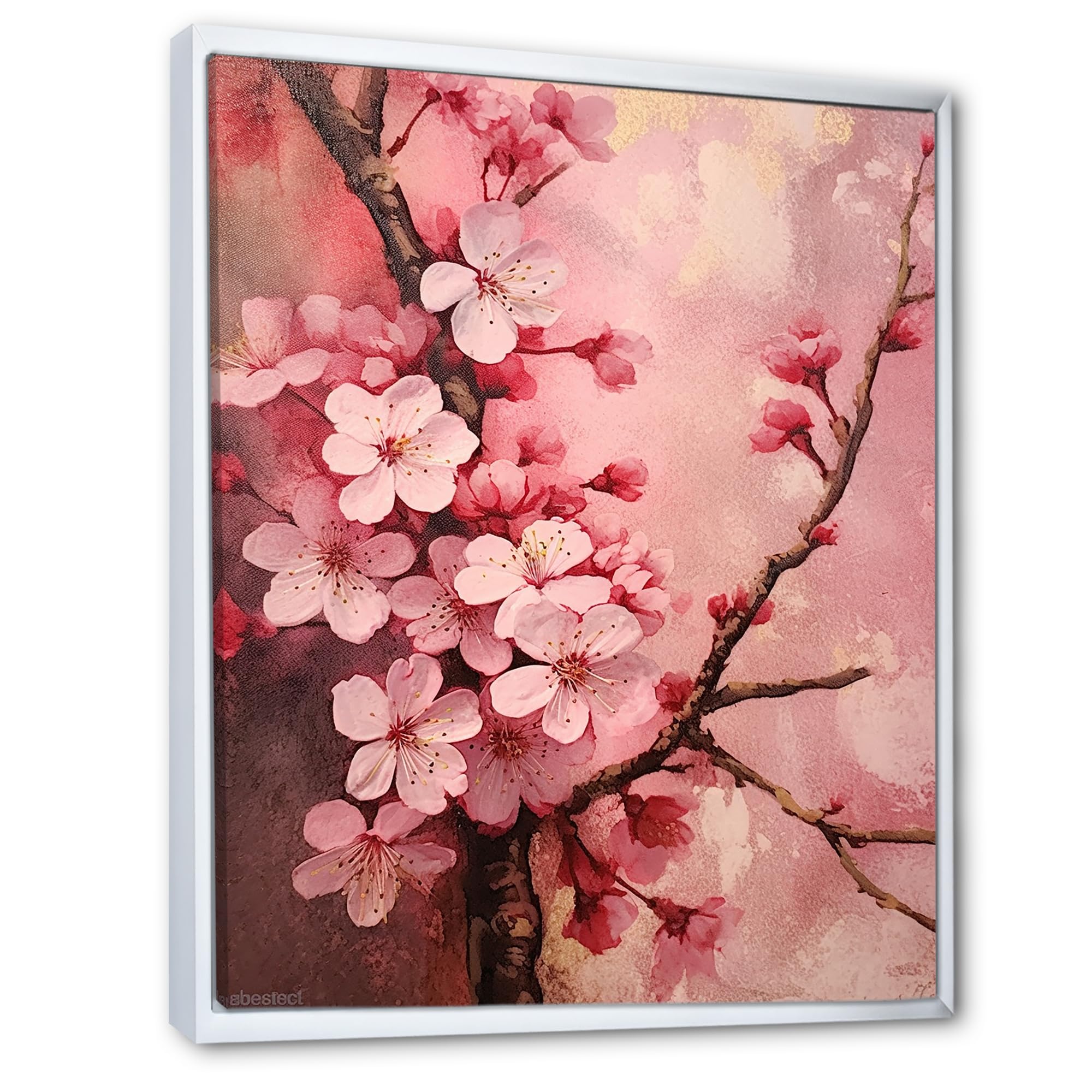Amazon.com: DesignQ Cherry Wall Art, Deep Pink Cherry