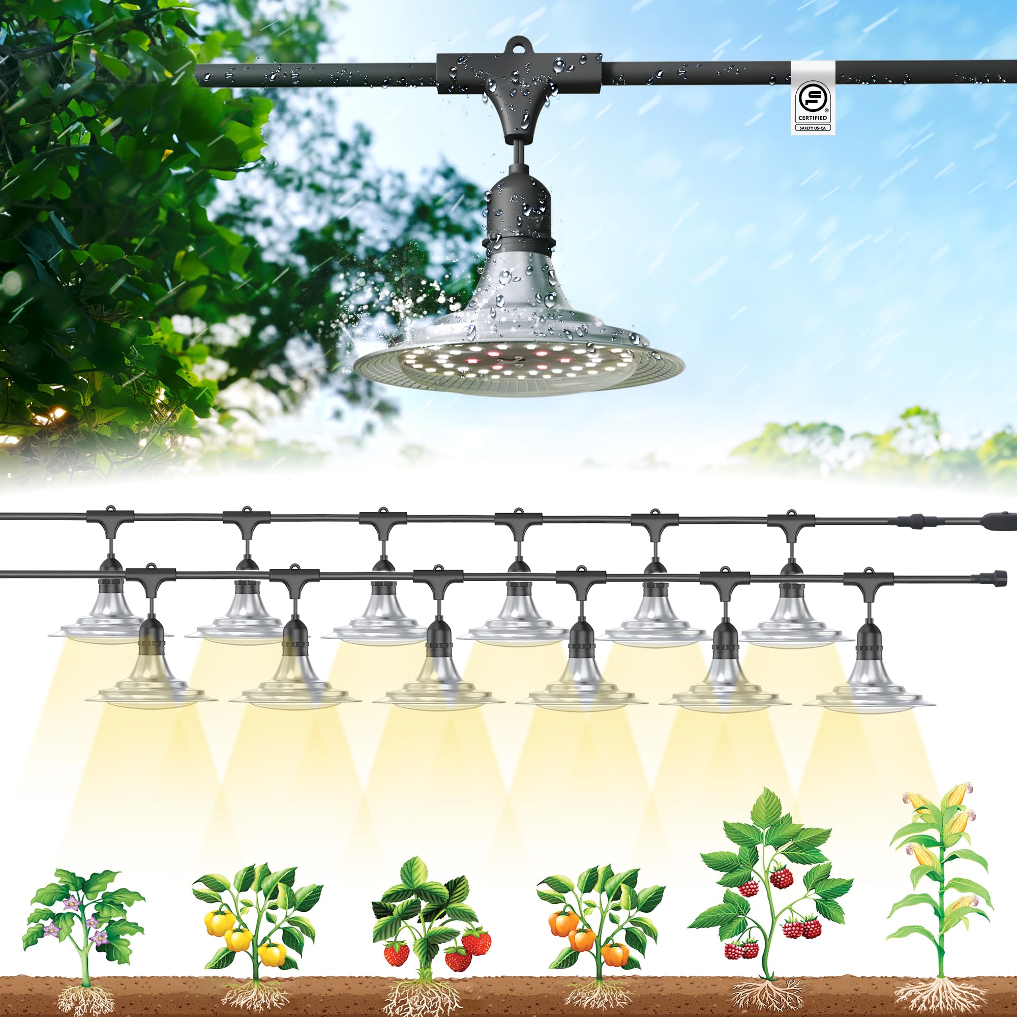 LIGHT HOUSE STUDIO ランタン グリーングローブ　DAIS Amazon.com : EVERYGROW Outdoor Waterproof Grow Light, 41FT Daisy