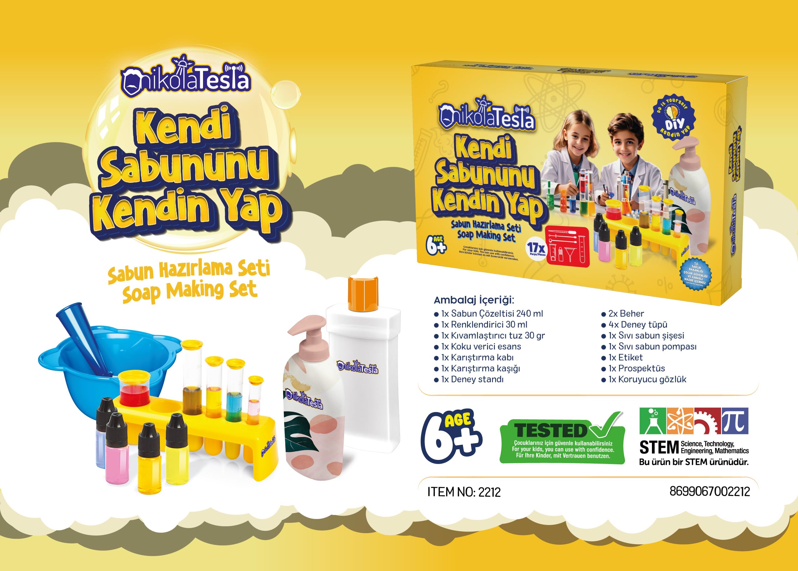 PLAYTOYS NİKOLA TESLA SOAP MAKING SET SCIENCE KIT, Multicolor - Image 2