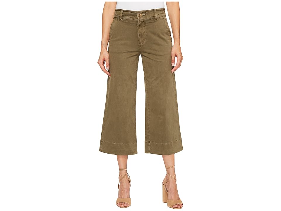 New Lucky Brand Wide Leg Crop in Dark Olive (Dark Olive) Women's Jeans ...