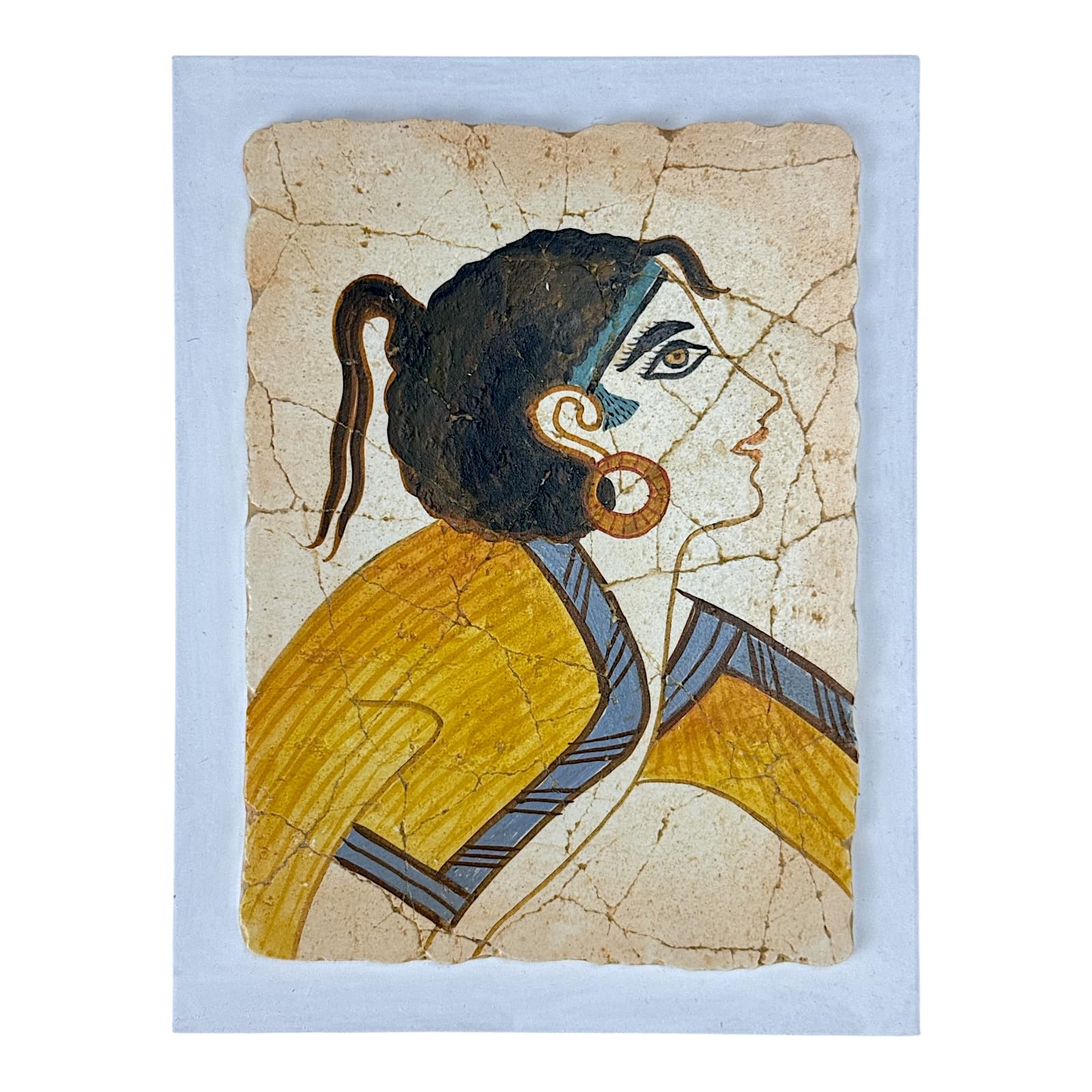Minoan Girl Crocus Saffron Picker Small Fresco Wall Decor Knossos Palace