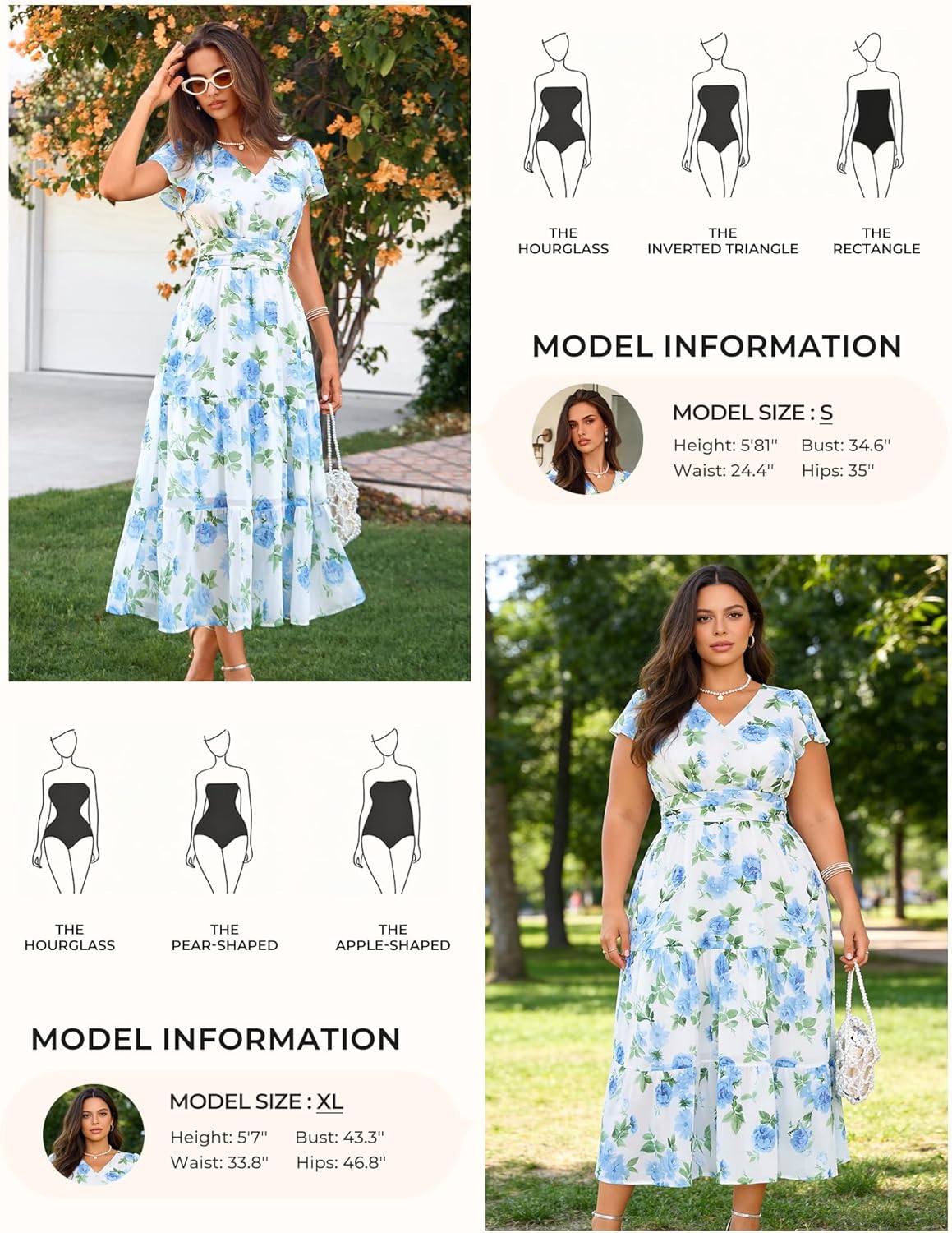 GRACE KARIN 2026 Women Summer Dress,Maxi Short Sleeve Floral Dresses,Semi Formal Flowy Wedding Guest Dress with Pocket - Image 5
