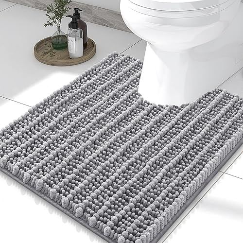 Miniatura 117 de Smiry Alfombras de Baño 24 x 16 pulgadas, Tapetes de Baño de Chenilla Extra Suaves y Absorbentes, Respaldo de Goma Antideslizante, Lavable a Azul