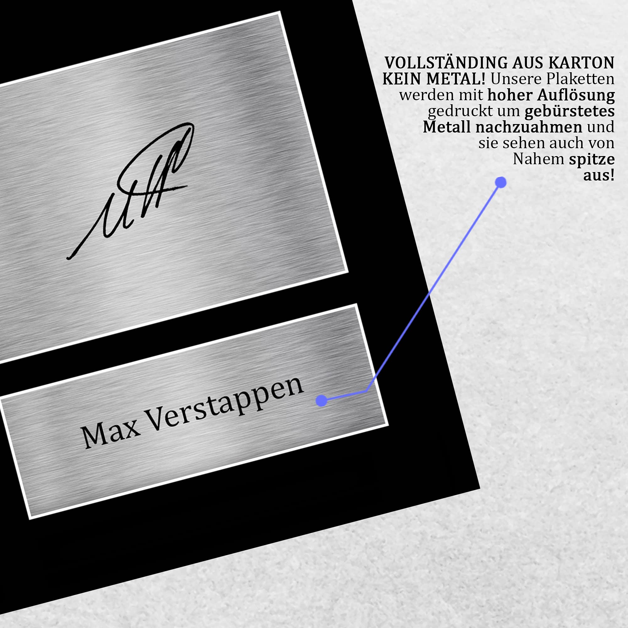HWC Trading A4 Max Verstappen Formula 1 Geschenke Gedruckt, Signiert Autogramm Bild Für F1 Formel 1 Rennen Fans
