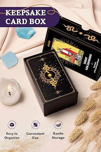 Miniatura 7 de Wyspell Tarot para aprender - Cartas de tarot con significados en ellas - Baraja de tarot para principiantes con significados en ellos - Cartas de