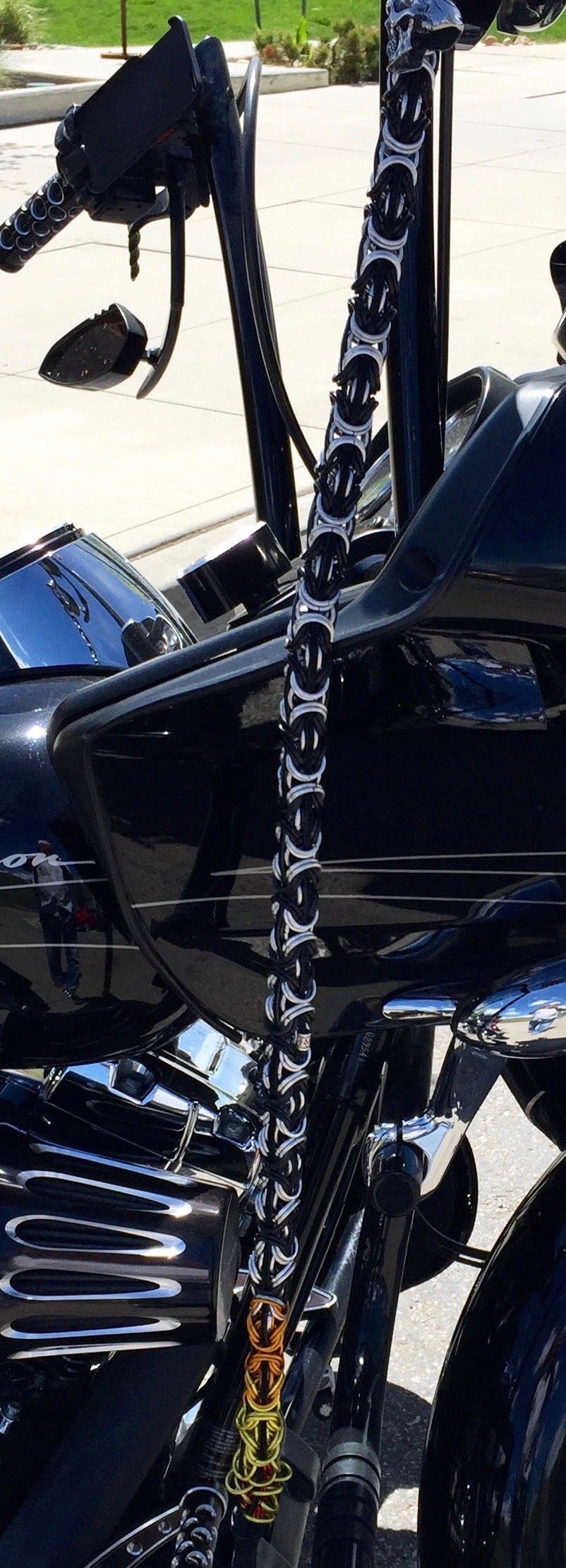 Hawgz 30 Inch Biker Getback Whip Custom Color and Tail