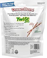 Vista 3 de DreamBone Palitos retorcidos masticables, premia a tu perro con un masticable hecho con pollo real y verduras