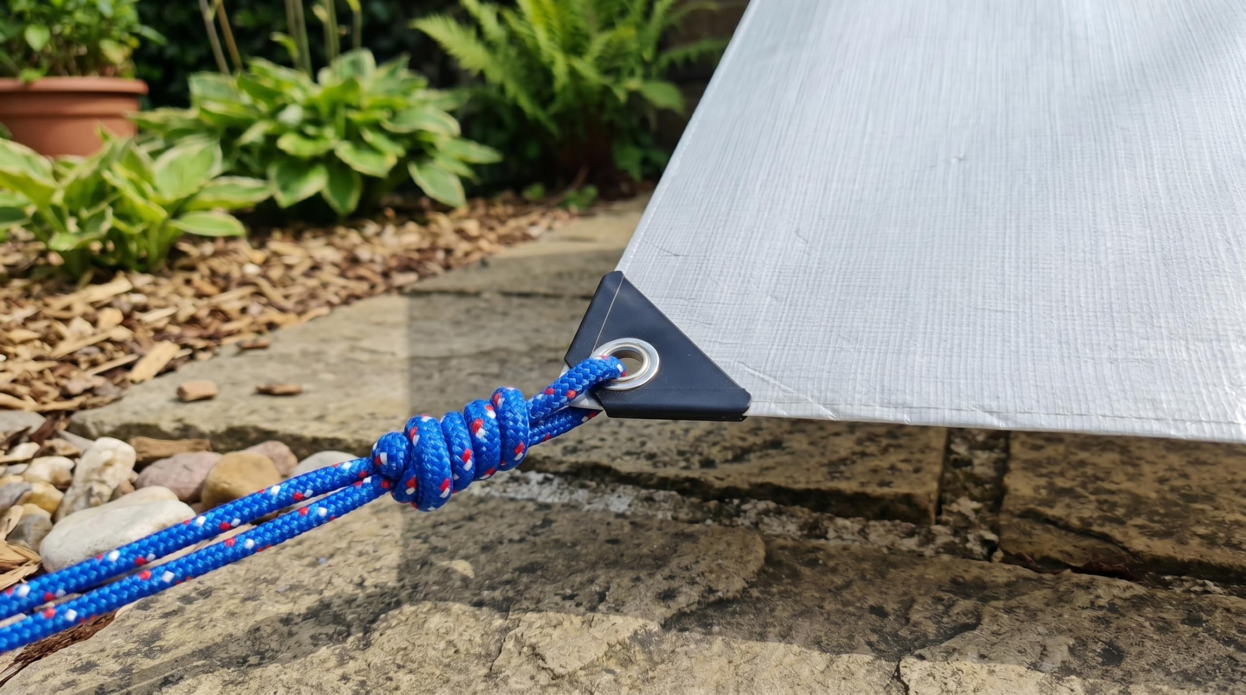 Telo Impermeabile 260g/m² 6x10 m Occhiellato, Copertura Legna ed Esterno | Antistrappo, anti-UV, antipioggia, polietilene resistente, protezione piscina, barca, giardino, mobili, uso 4 stagioni