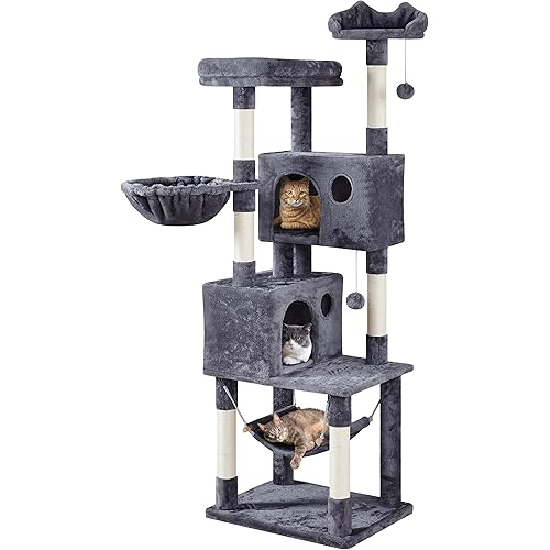 Yaheetech 73inch Cat Tree, Cat Stand Furniture with Scratching Posts Perches Hammock as Indoor Kittens Activity Center