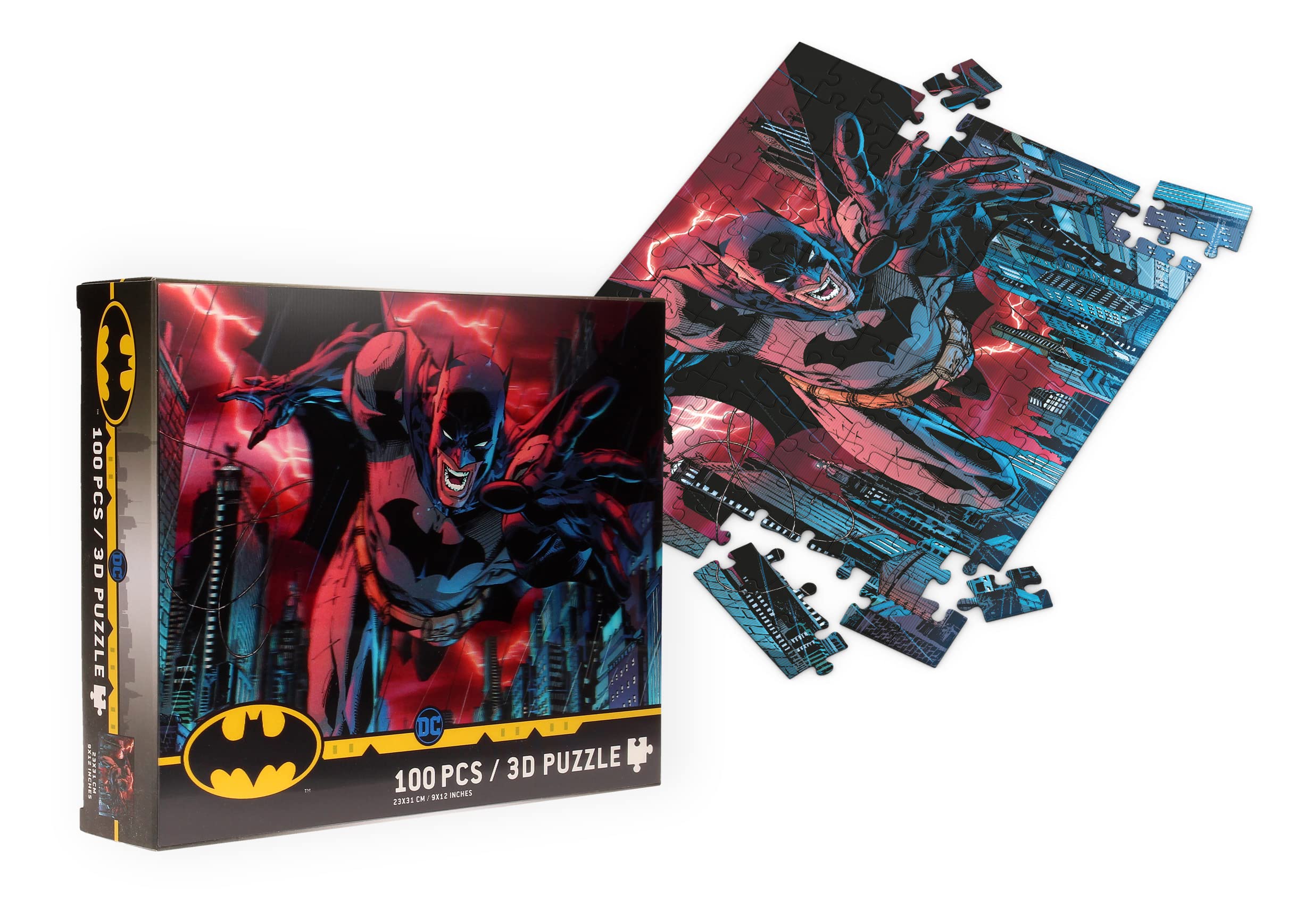 Clementoni Batman Puzzle 500 Teile – Für Erwachsene & Kinder Ab 9 Jahren, 49x36 Cm, Comic-Motiv