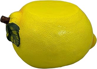 Galt International 10" Yellow Lemon Fruit Stool Plant Stand for Home Decor Plant Stand Garden Indoor Outdoor Decorations