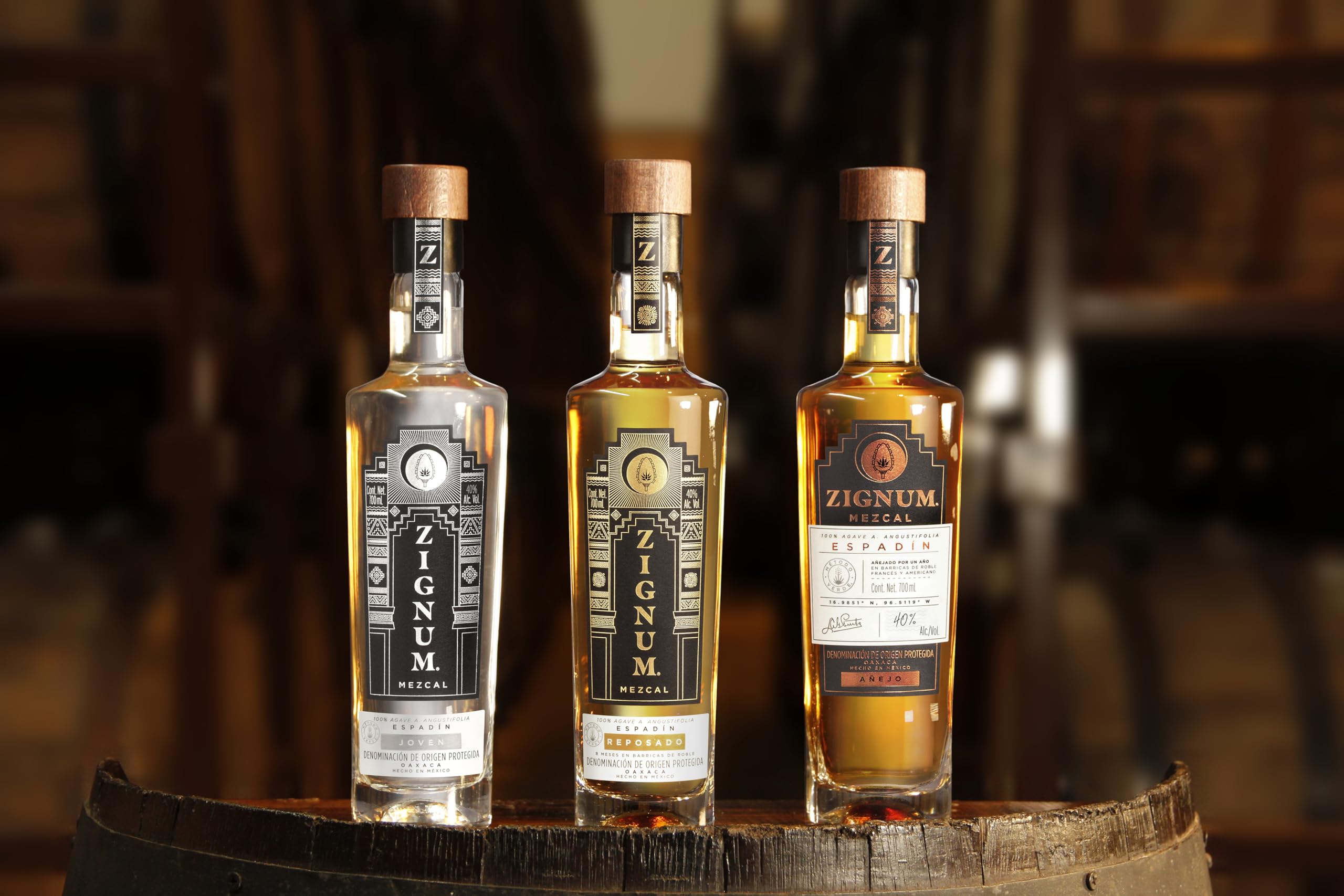 Mezcal Añejo Zignum 100% Agave Espadín 40° 70CL