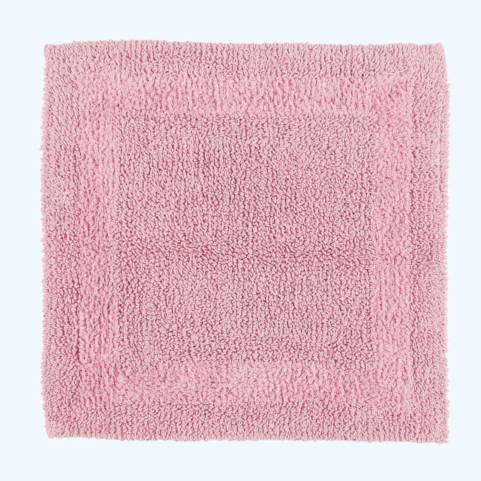 HOMESCAPES Toilet Mat, Luxury 1600gsm Extra Soft 100% Cotton, Reversible Bathroom Mats Non-Slip, Washable, Super Absorbent, Quick-Dry, Raspberry Pink Pedestal Rug for Toilet, 50 x 55 cm — view 38