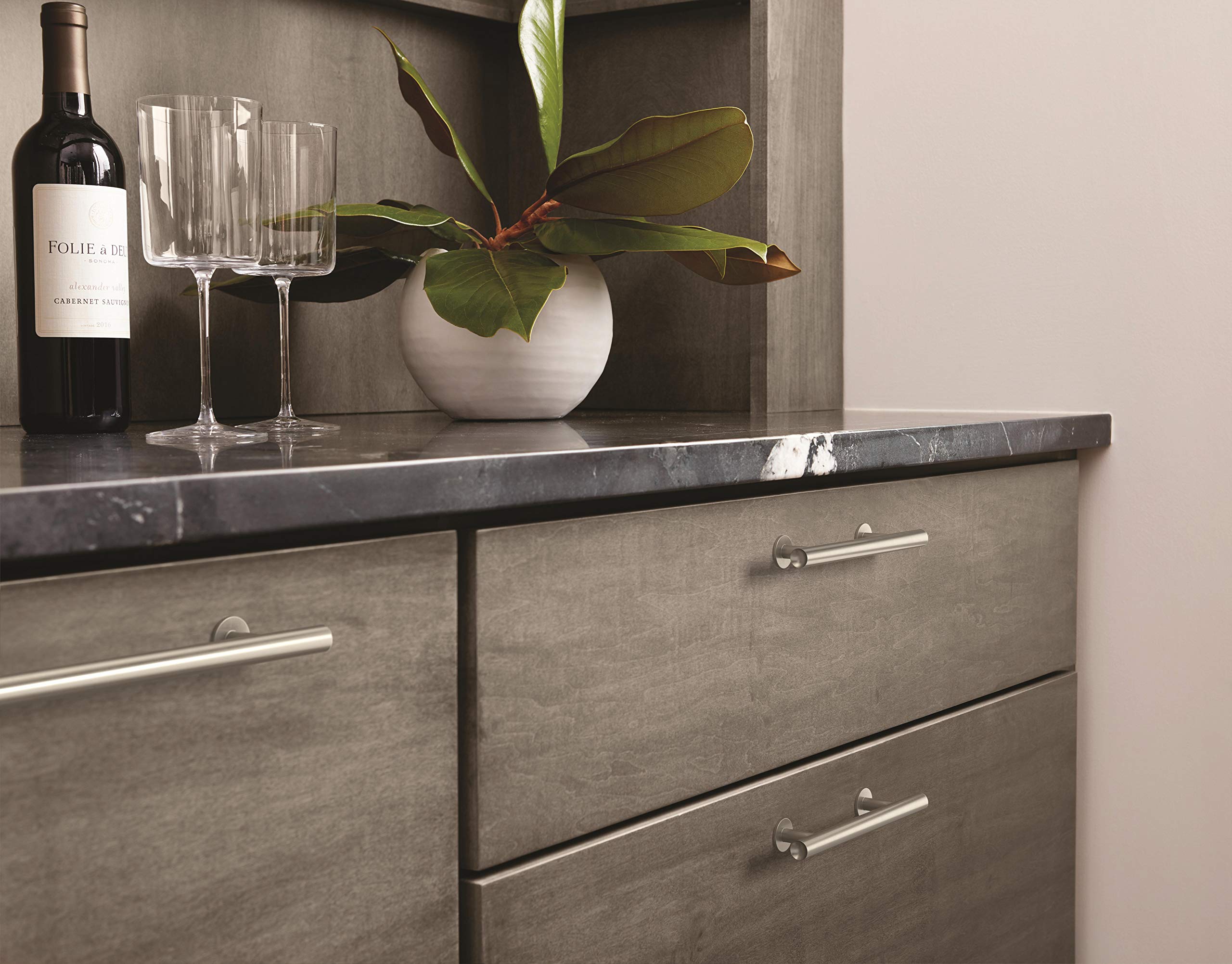 Amerock BP36865G10 Radius Cabinet Pull, 3-3/4 in. Center-to-Center, Satin Nickel - Image 3